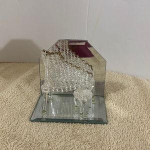 Blown glass piano with stool